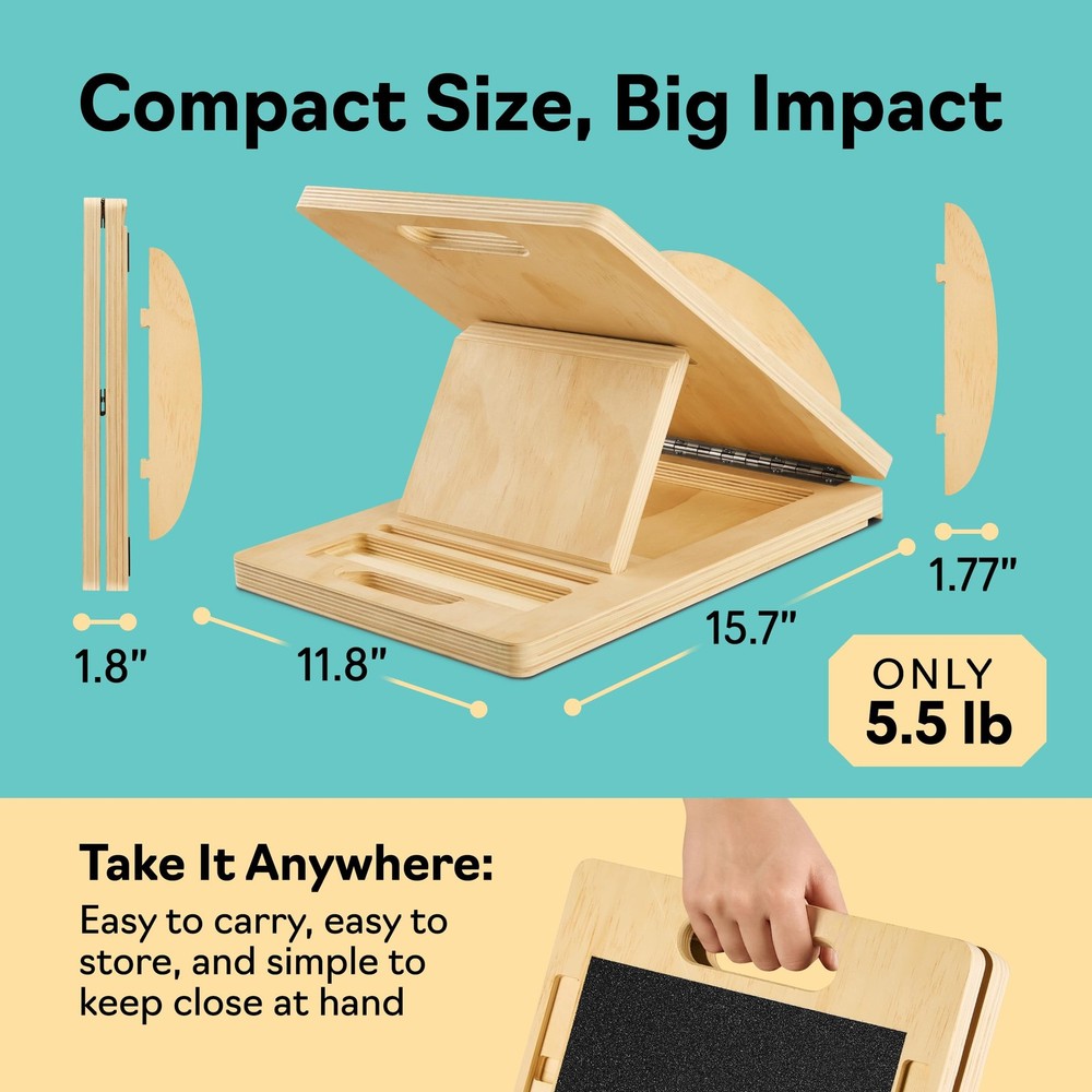 Slant Boards for Exercise – Slant Board with 7 Incline Angles – Transforms In...