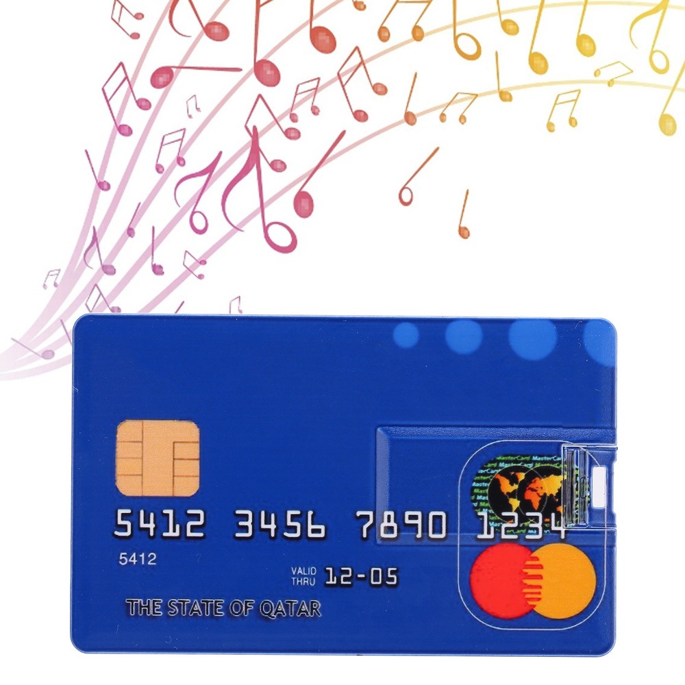 (32GB)Card Shaped U Disk Simple Unique USB Flash Drive For Data Storage File