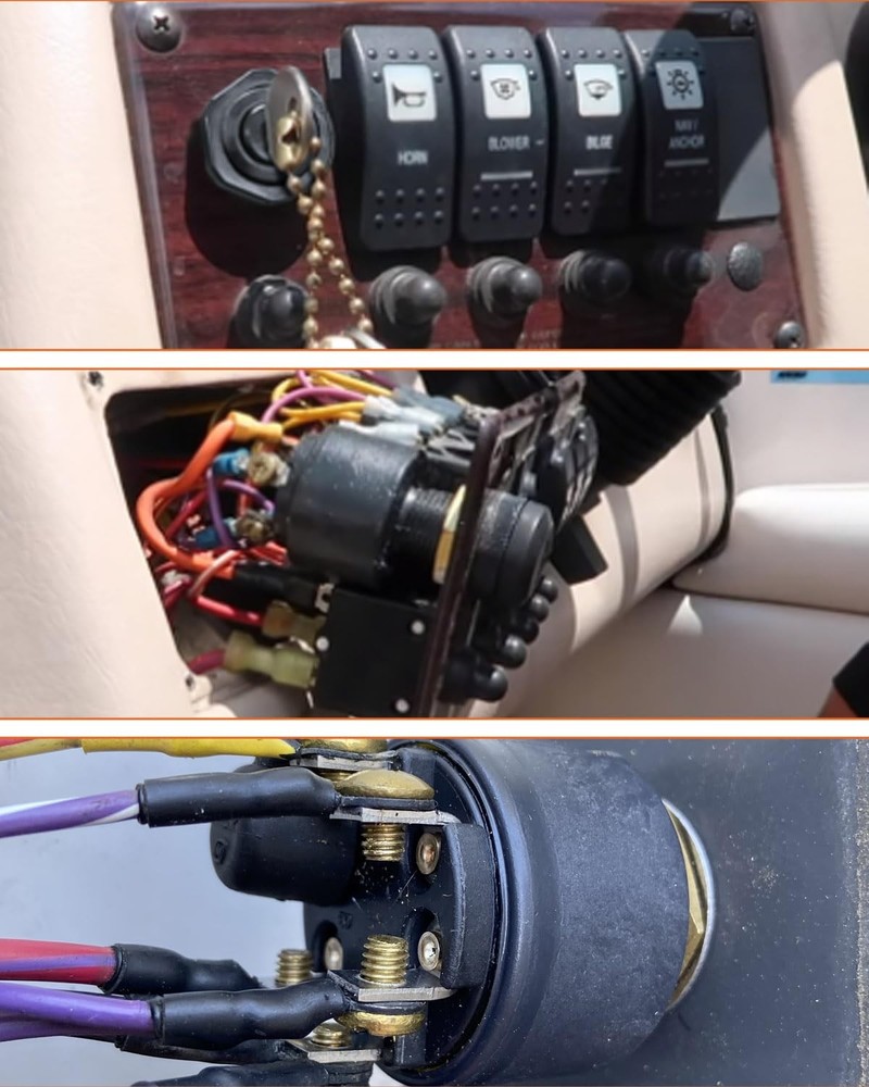 MP41000 Marine Ignition Switch Fit for Most Mercucy Sierra Models Replace 87-...