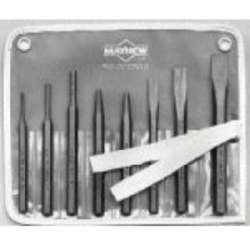 Mayhew Tools 61025 Punch and Chisel Set, 8 Pieces