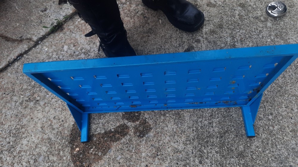 Heavy Duty Metal Single Sided Mobile Workshop Rack Bin Holder