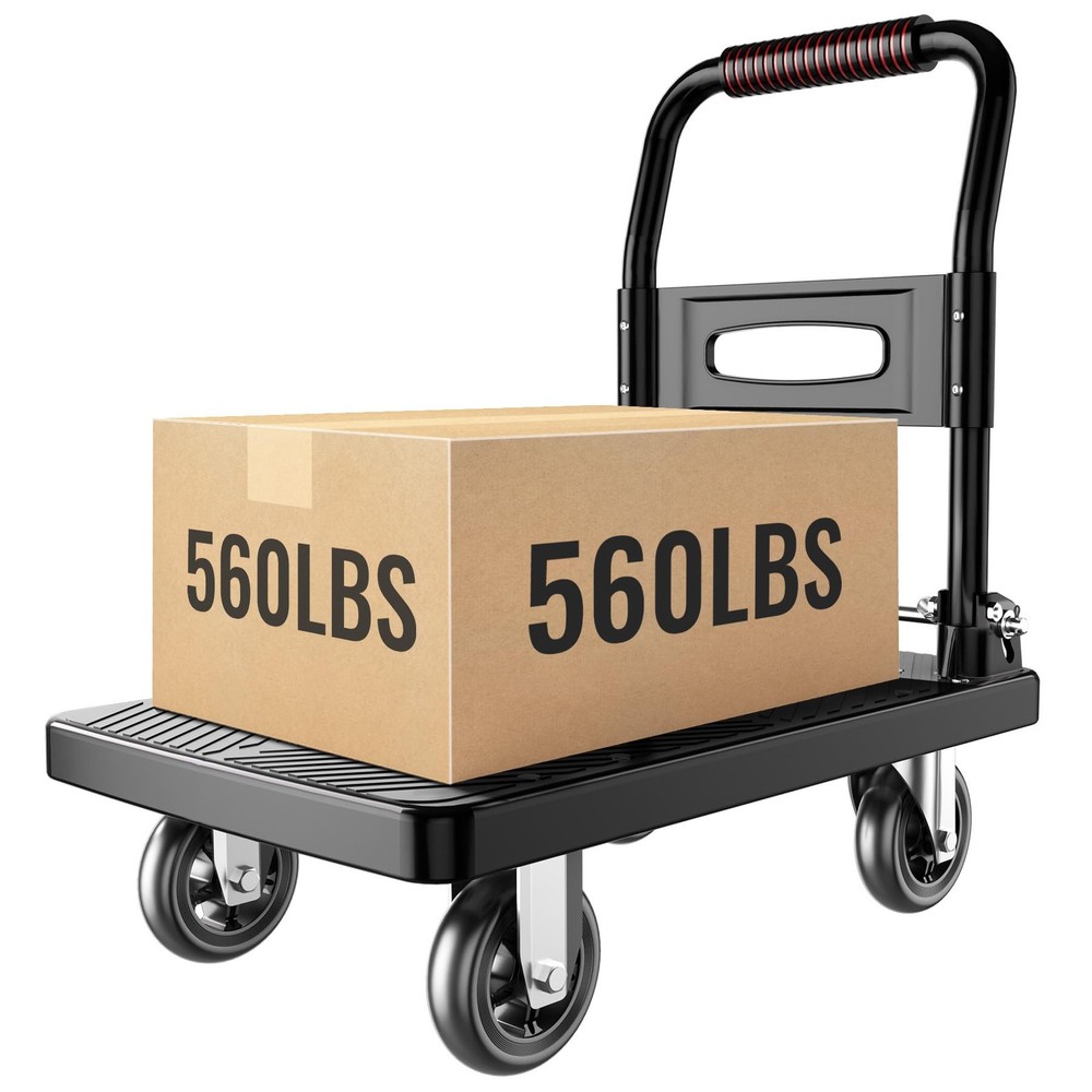 Foldable Push Cart Platform Cart,Moving Platform Hand Truck,Foldable for Easy...