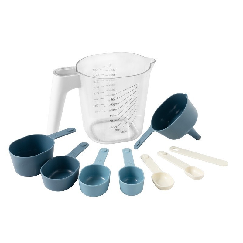 9PC Stackable Measuring Set Kitchen Tool Metric Imperial Cooking Baking New