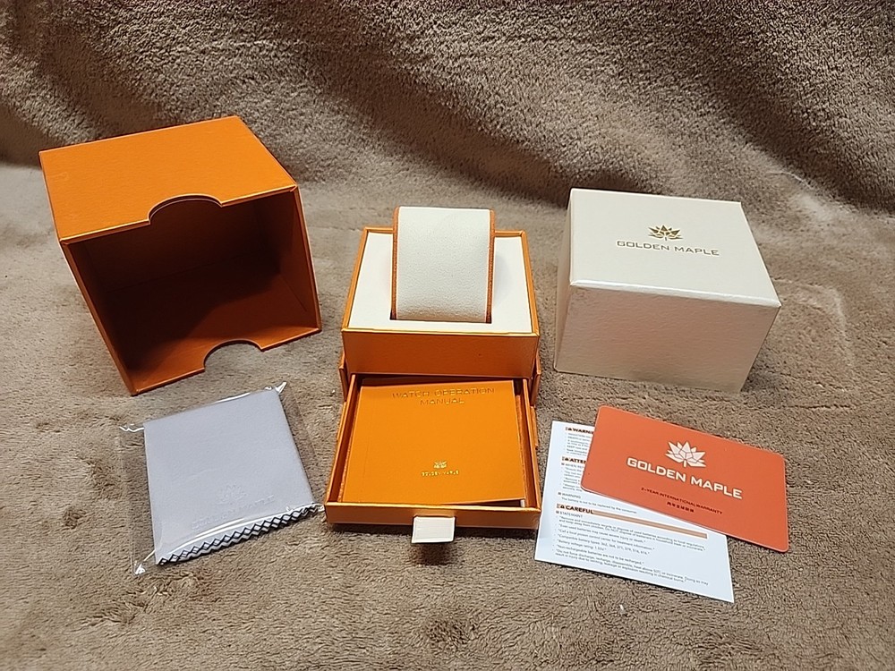 Golden Maple Watch Empty Box