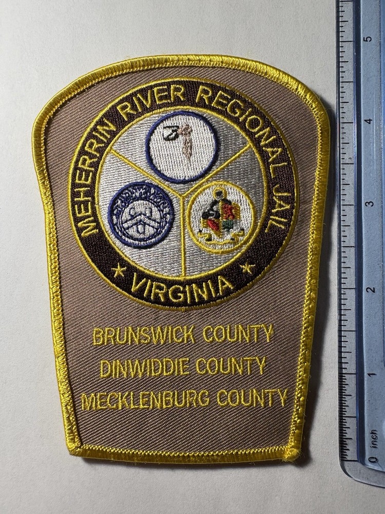 Meherrin River Regional Jail Corrections Patch ~ Virginia ~ RARE