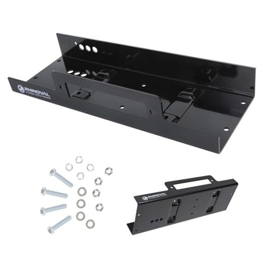Universal Winch Mounting Plate, 10" x 4.5" Raised Bolt Pattern, 15,000 lbs,