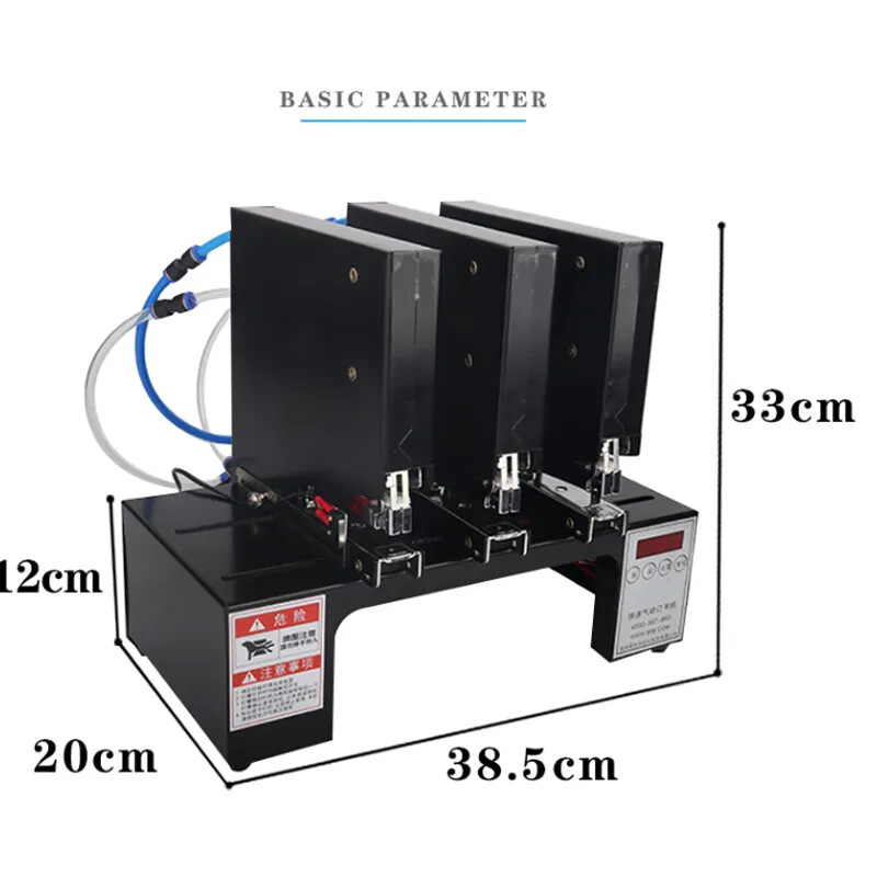 Fast Three Head Induction Binding Machine Three Nail Elevator Blister