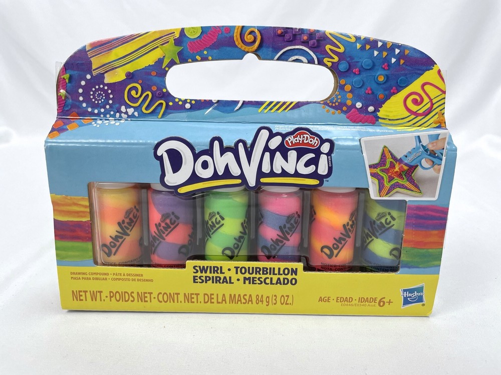 Play-Doh Doh Vinci Swirl 6 Pack Drawing Compound