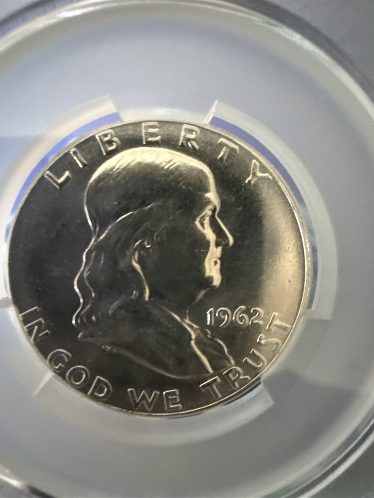 1962 P CAC MS64 Silver Benjamin Half Dollar