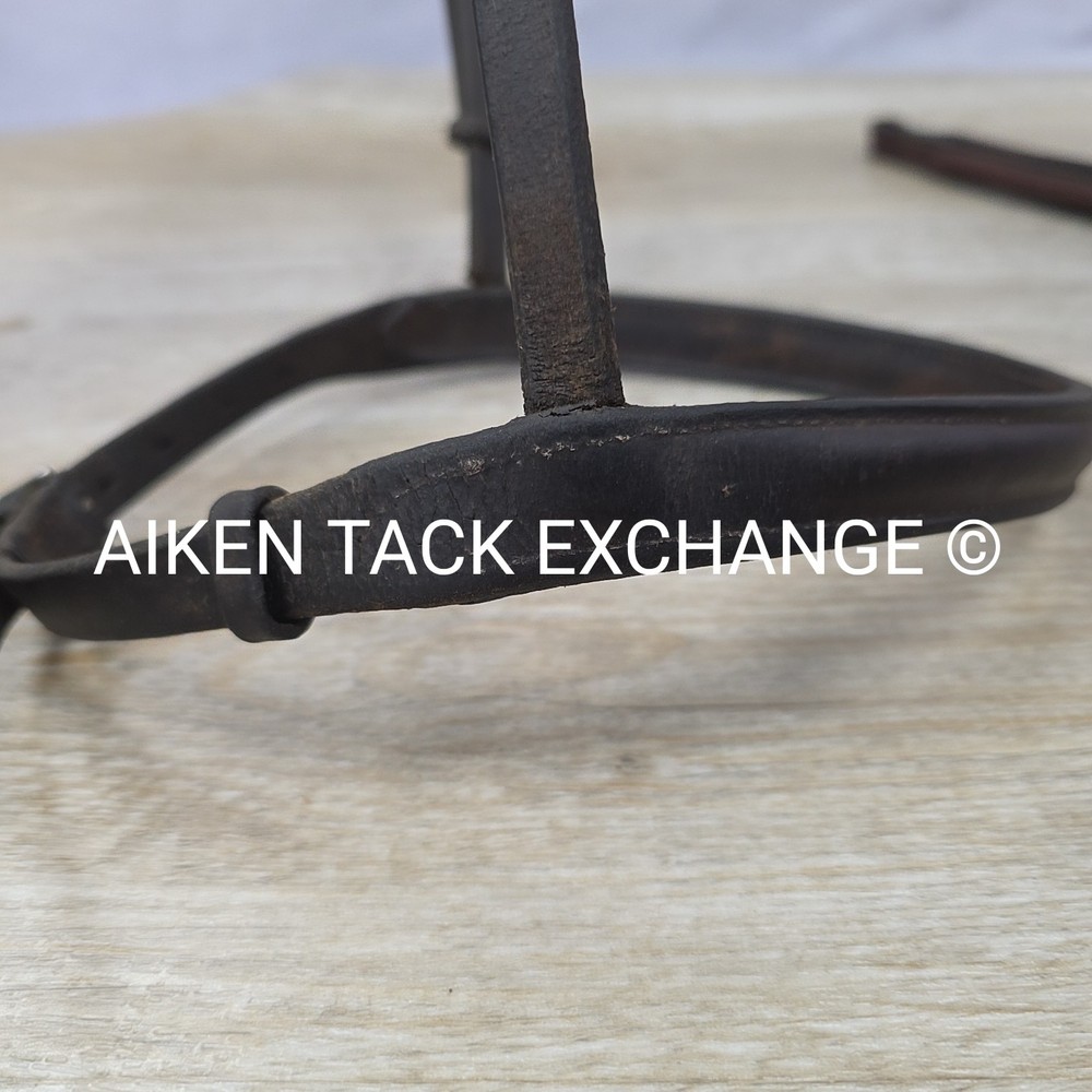 BARGAIN BUNDLE: 2 Plain Raised Nosebands, Size Full (Read Description)