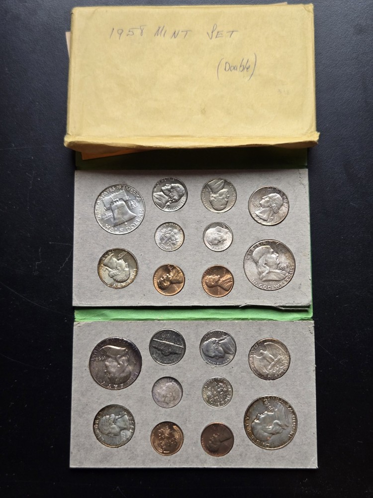 1958 Double Mint Set OGP VERY NICE!!!! Silver