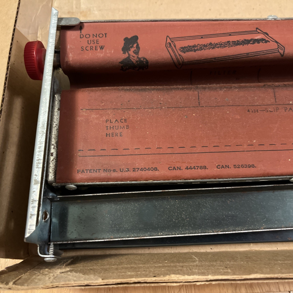 Vintage V-Master Deluxe Cigarette Maker Rolling Machine - FREE SHIPPING