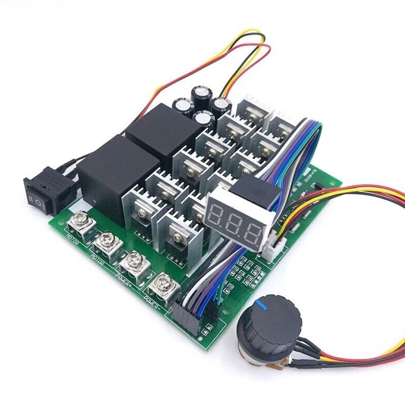 Digital 100A 10-55V PWM DC Motor Speed Controller Forward Reversal adjustable