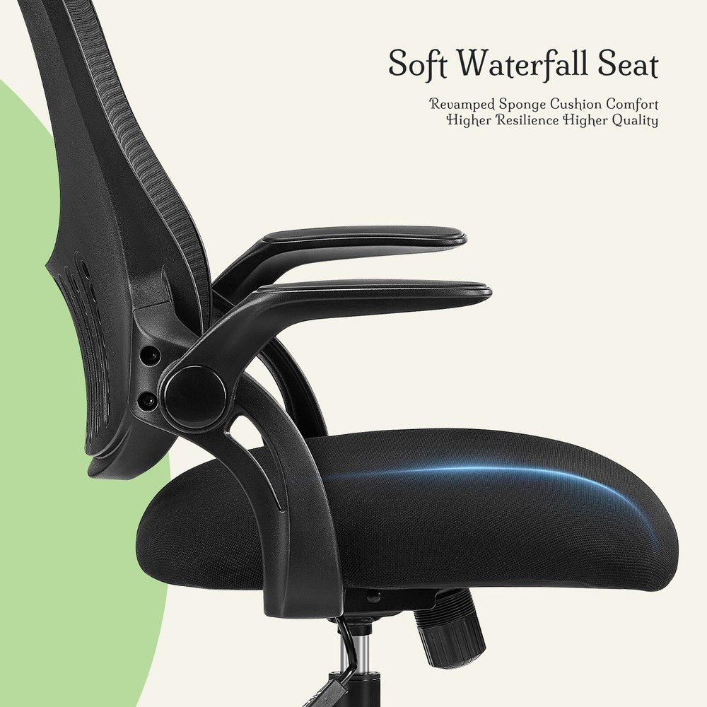 High-Back Ergonomic Computer Desk Chair,Mesh Rolling Home Office Work Task Chair