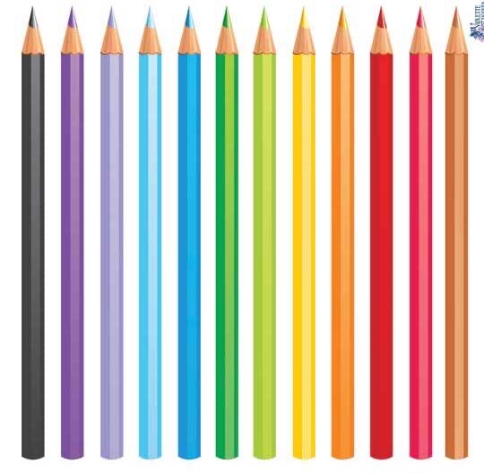 Violette STICKERS  Rainbow Colored Pencil Crafts Planner Supply Scrapbook
