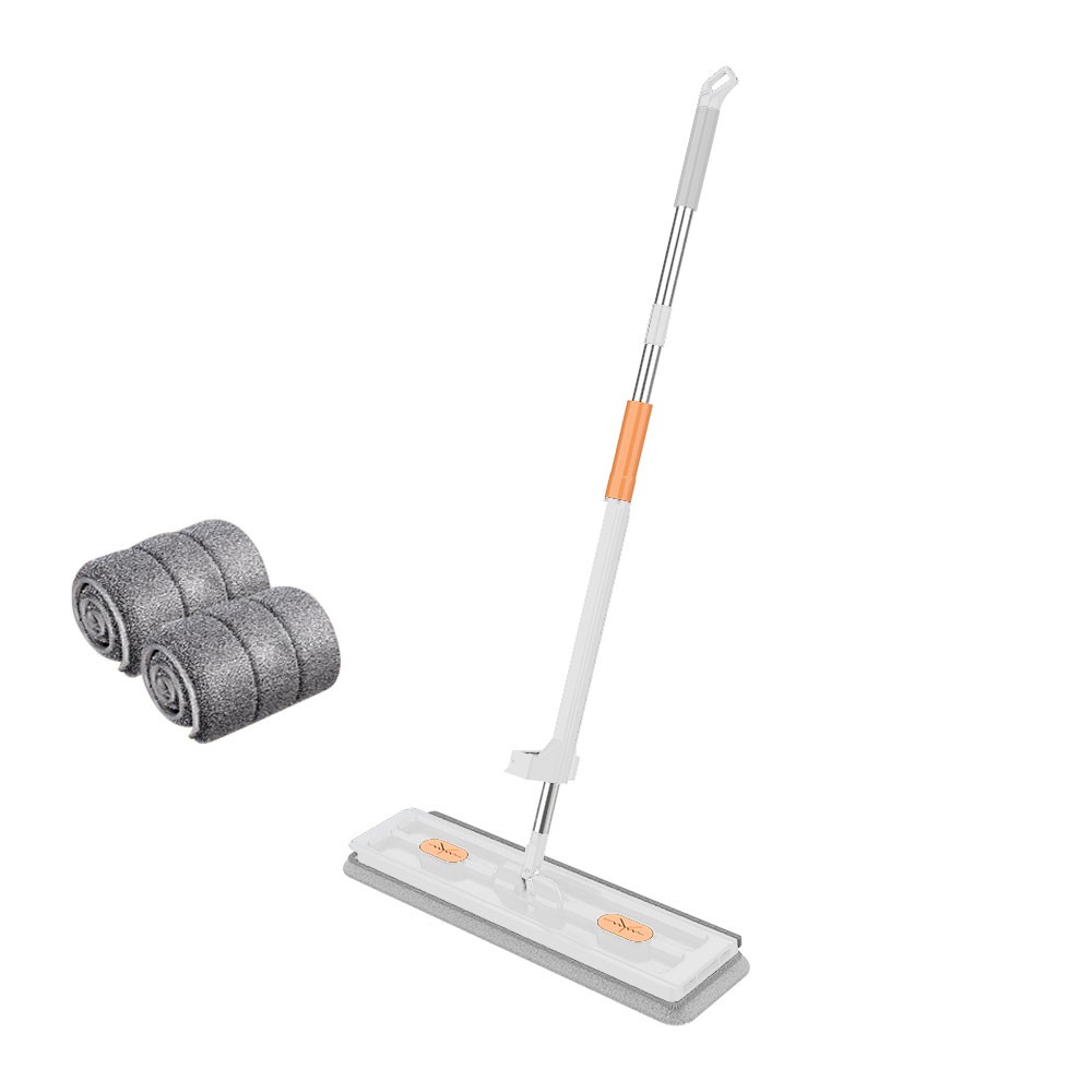 Large Flat Mop,Microfiber Mop,360°Rotating Mop with Dewatering Scraper TL