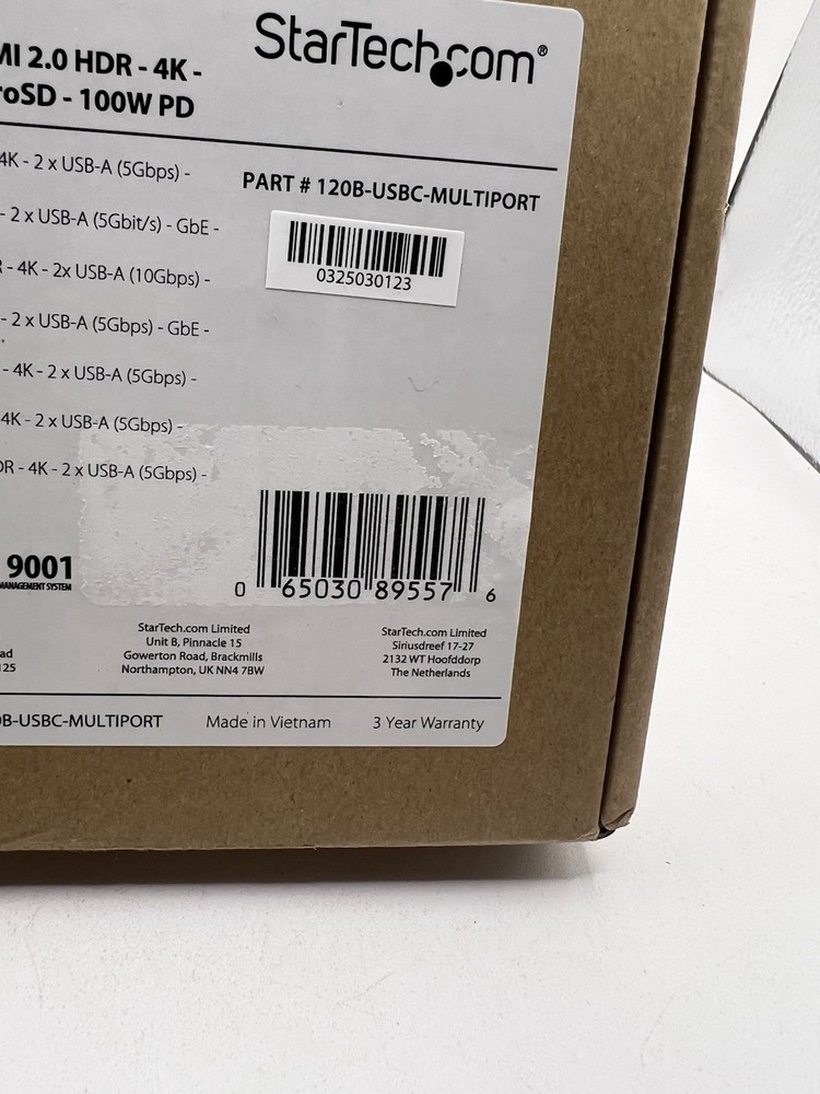 StarTech.com USB C Multiport Adapter Dual HDMI 4K