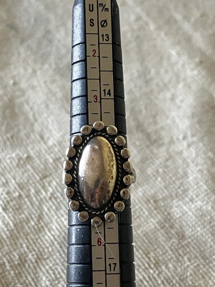 Vintage Sterling Silver Native American Dome Ring Size 5