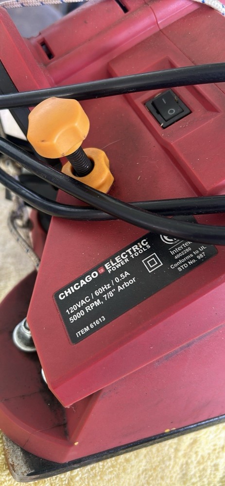 CHICAGO ELECTRIC POWER TOOLS #68221 ELECTRIC CHAIN SAW SHARPENER