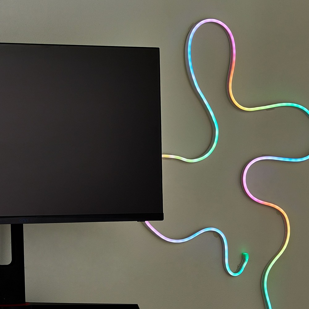 RGBIC Multicolor LED Neon Flex Rope Light 6.6ft USB Powered Sound Reactive