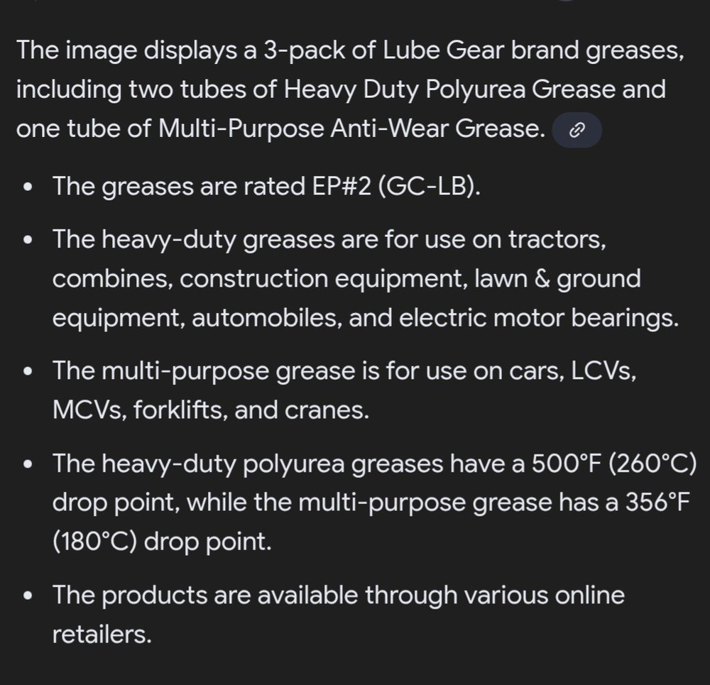 Lube Gear Grease Cartridges