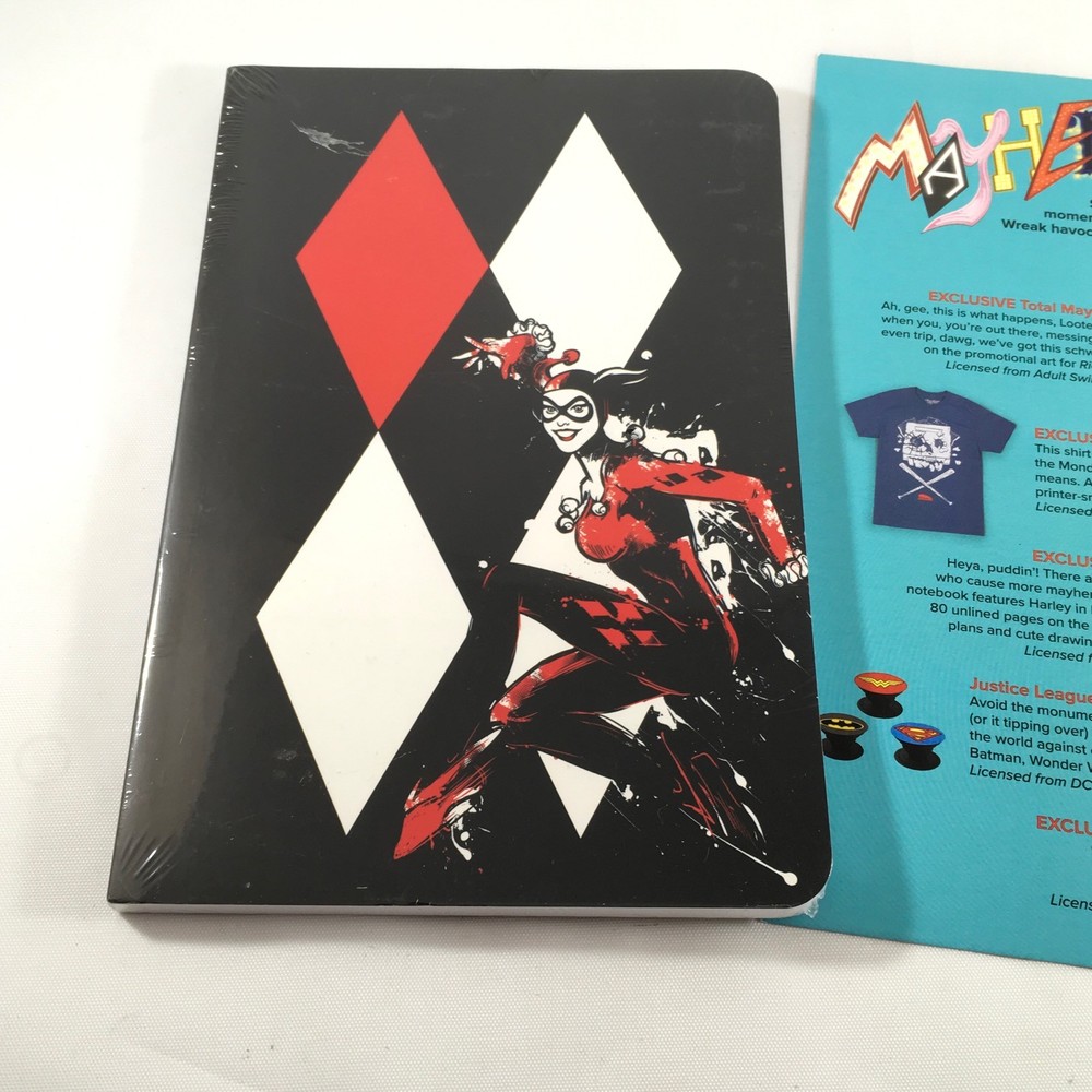 Harley Quinn Notebook Journal DC Comics Loot Crate Exclusive