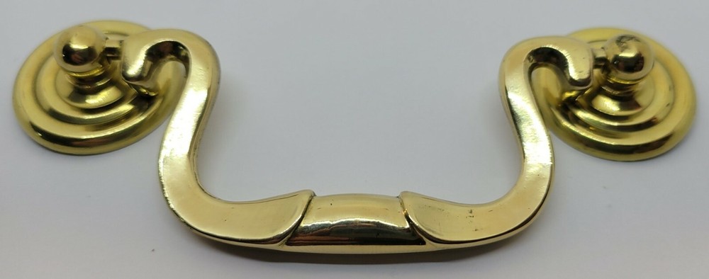 2.5, 3, 3.5" Centers Queen Anne Style Swan Neck bail pull handle solid brass new