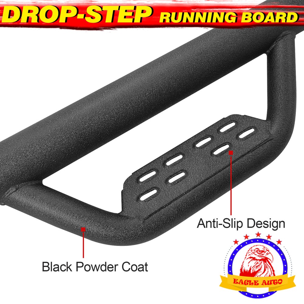 Drop Nerf Bar For 07-18 Silverado Sierra Double Cab Running Boards Side Step BOC