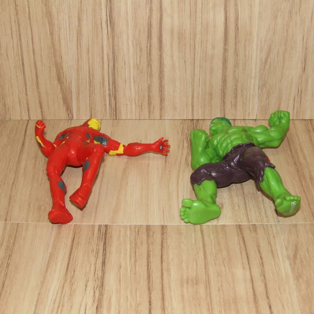 Marvel Avengers Swimways Rubber Dive Iron Man & Hulk Loose Figures