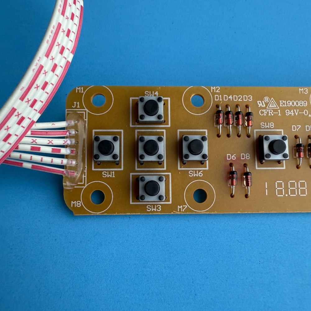 M-AUDIO KeyStation 61 MIDI Keyboard Part: Play Stop Button Switch Circuit Board