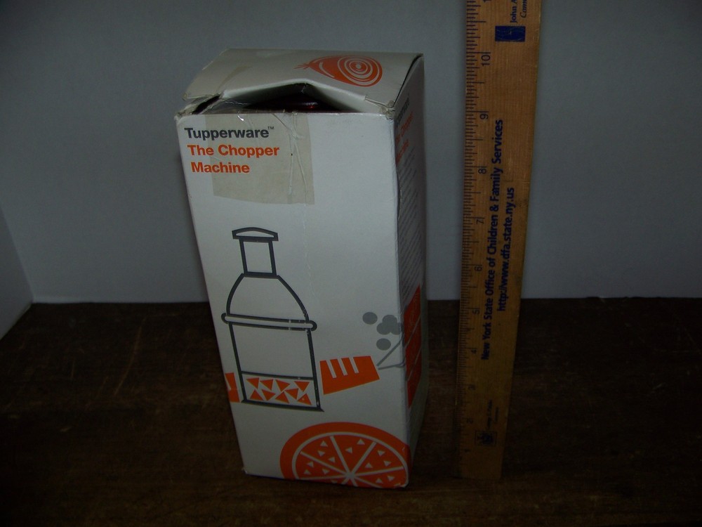 Vintage Tupperware The Chopper Machine Hand Chopper Ruby Red
