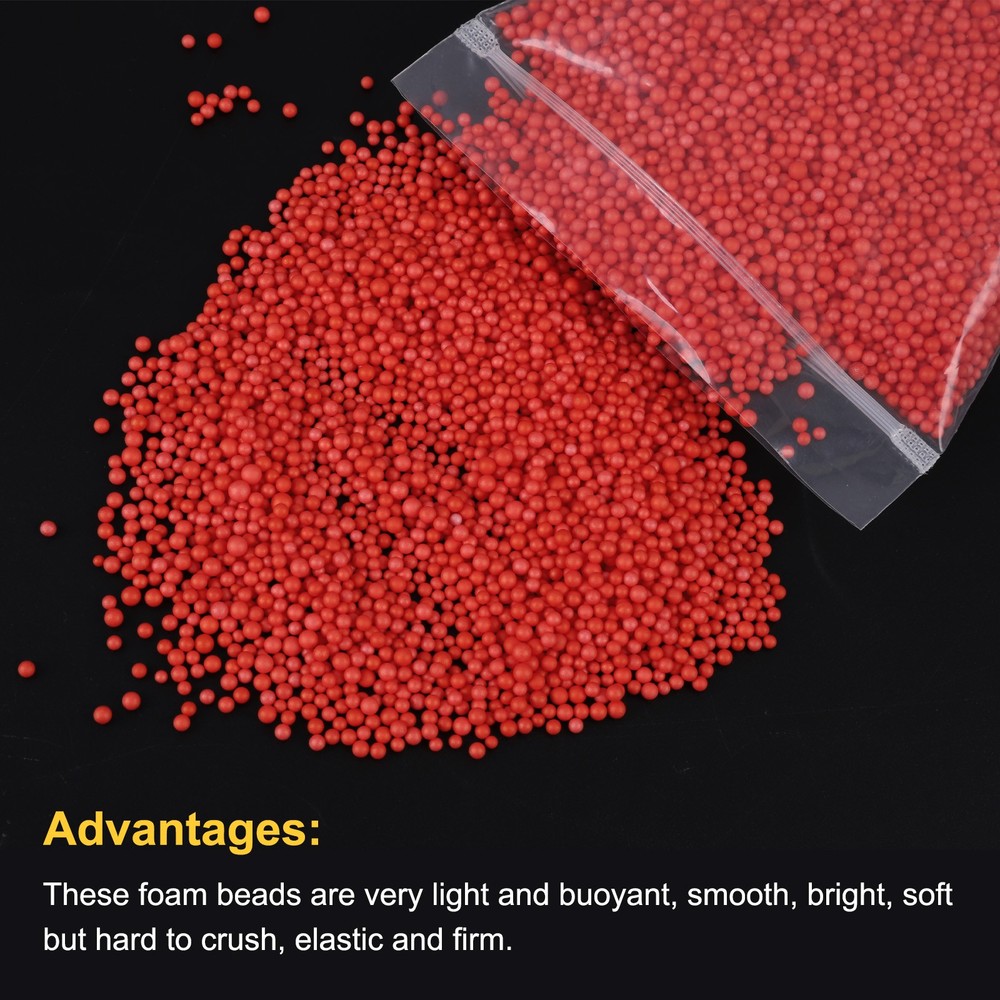 Foam Beads Foam Balls 2-3mm for Wedding(Light Red,1 Pack Approx 4000pcs)