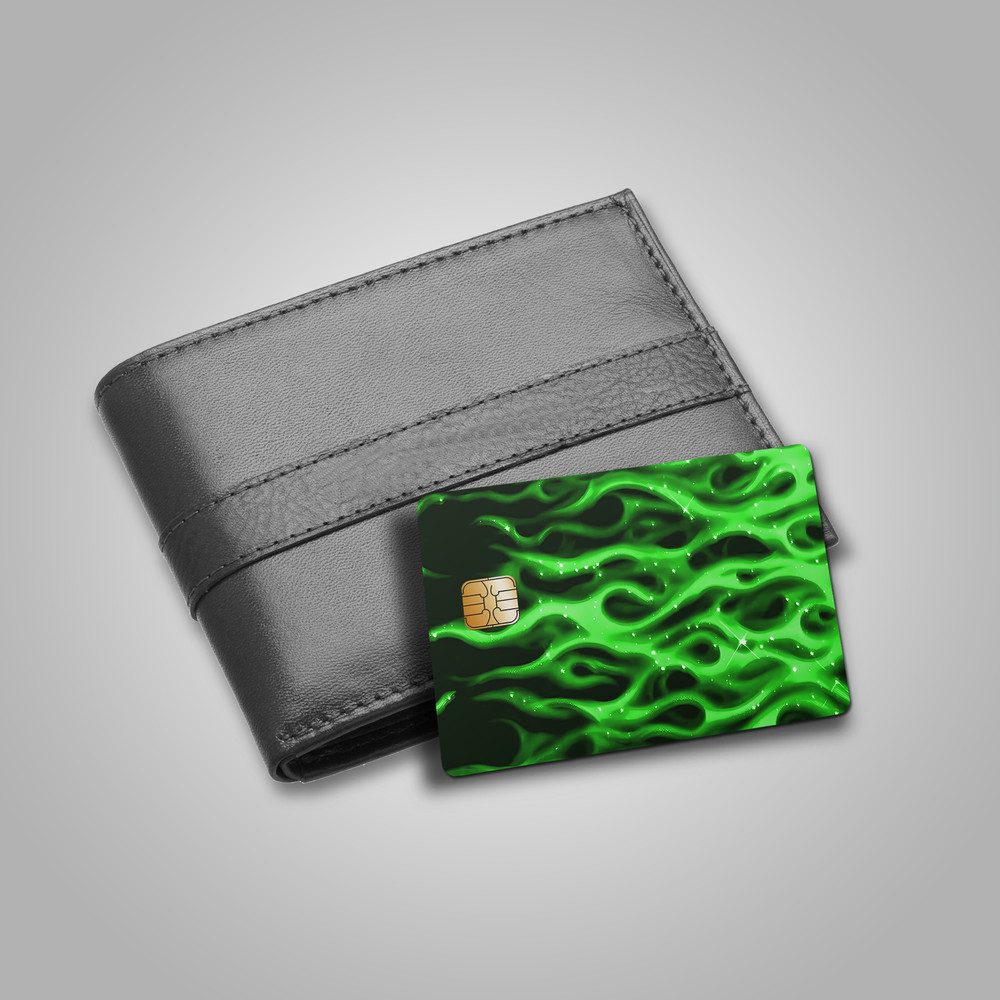 Midnight Flames Card Skin (GREEN)