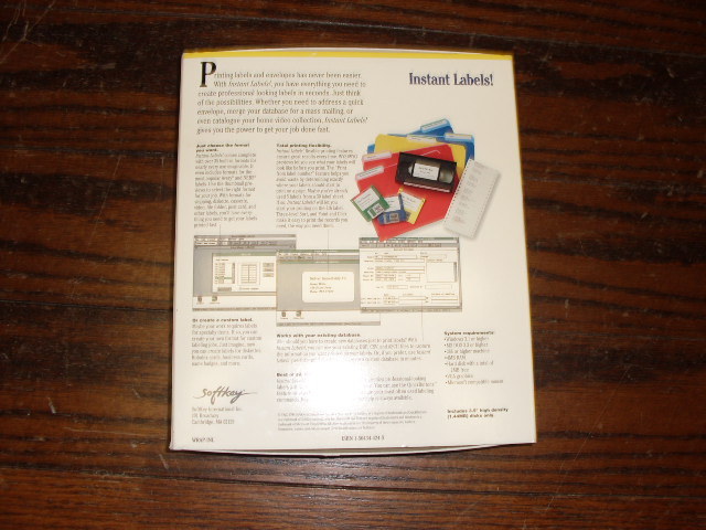 1994 Instant Labels for Windows by Softkey