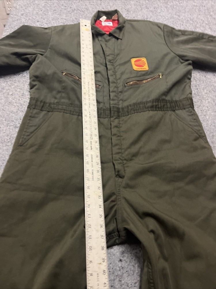 Vintage Continental Patch Flight Master Uniforms XL Jumpsuit Insulated