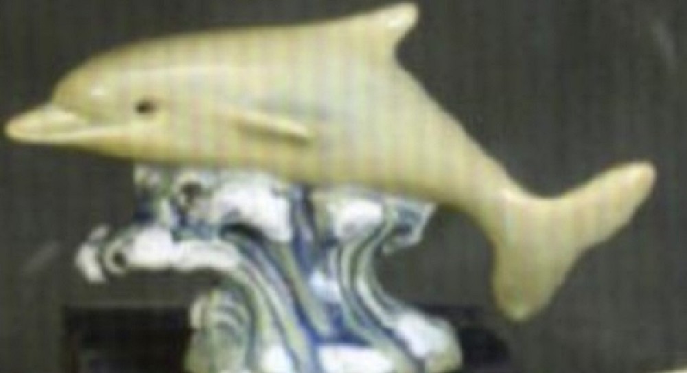C592 - Ceramic Bisque 3 1/2" X 6" Cute dolphin - Ready to Paint