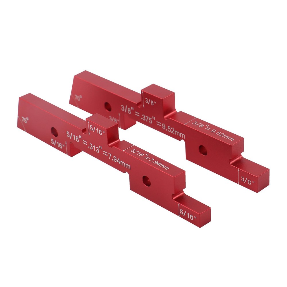 14 Pcs Setup Blocks Woodworking Precision Aluminum Router Table Setup Bars