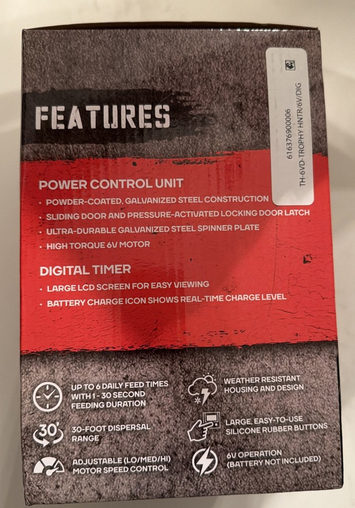 Wildgame Innovations 6V Game Feeder Digital Power Control Timer Kit TH-6VD New!!