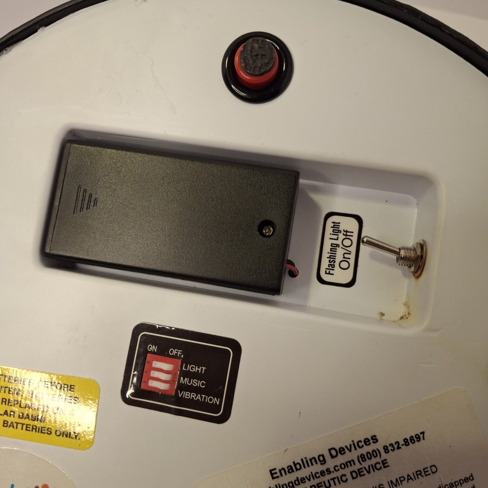 Enabling Devices 2045 Bright Switch Light Music Vibration Therapy Sensory Button