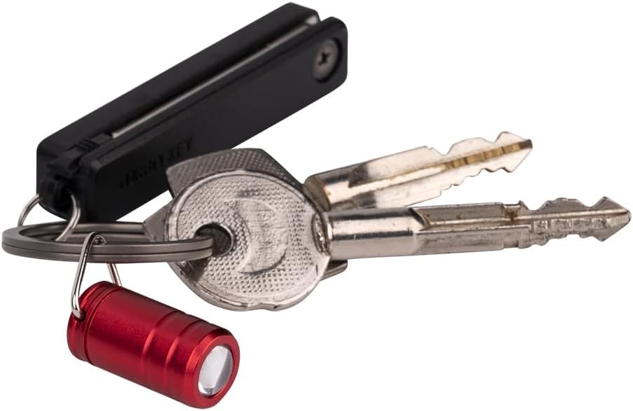 Mini Keychain Flashlight, The Smallest Micro Small Tiny Led Black and Red