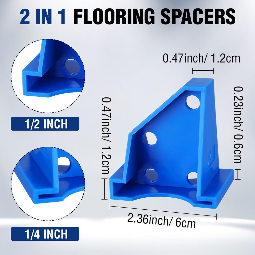 WORKPRO 40-Pack Floor Spacers 2 in 1 Laminate Flooring Spacers Wood Install Tool