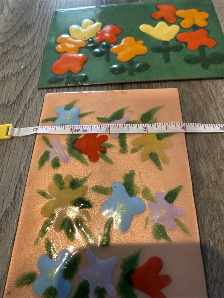 MCM Enamel On Copper Plate Multicolor / Great Design #14