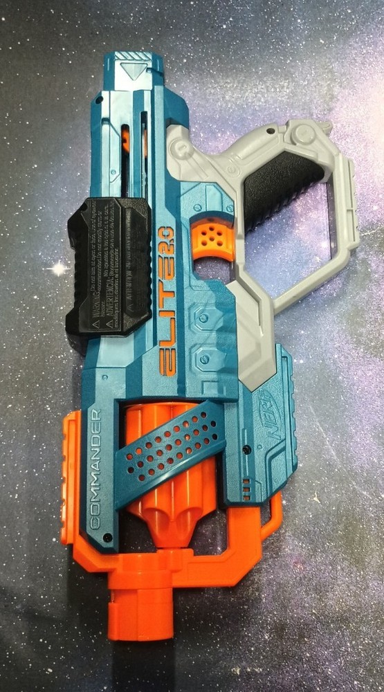 NERF Elite 2.0 Commander RD-6 Blaster Tested Working