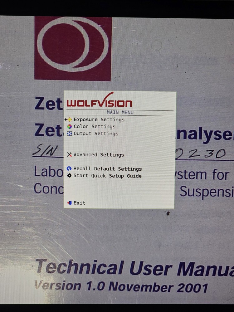 WolfVision vSolution Cam CMOS 1080p HD Document Camera