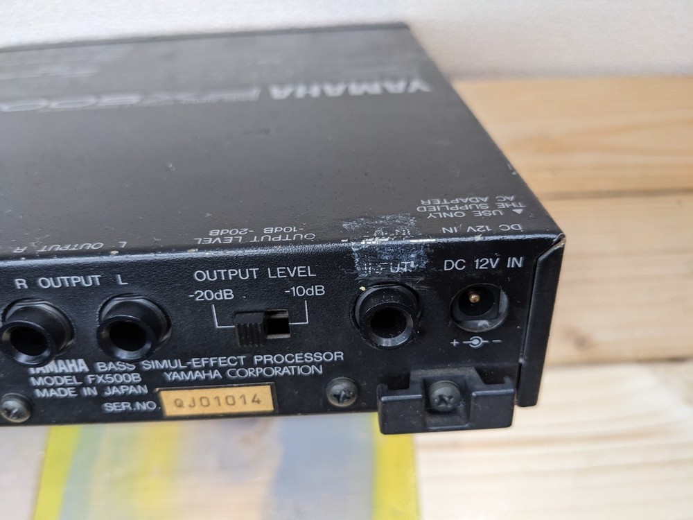 YAMAHA FX500B Multi Effects Processor w/PA1207 Adapter Tested & Working MIJ