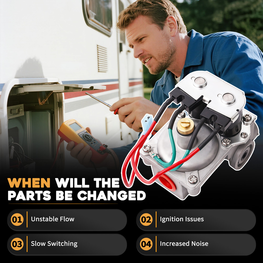 For Atwood 6-10 Gal RV Water Heater Solenoid Gas Valve 93870 93844 93321 92078