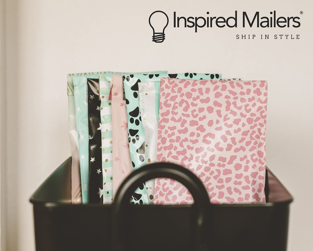 Inspired Mailers - Poly 6x9-100 Pack - 6x9" - 100 Pack, Solid Black