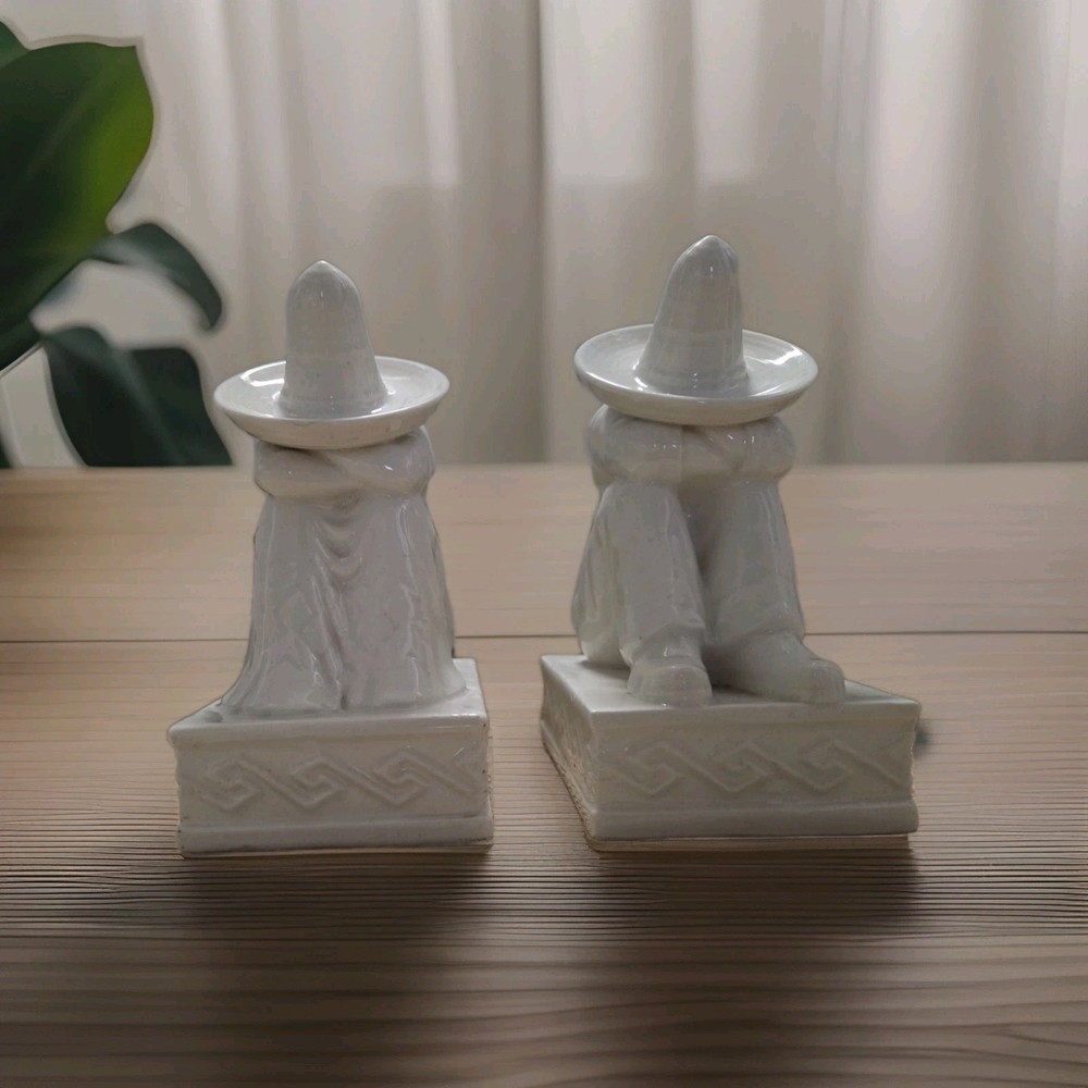 Rare Mexican Siesta Ceramic Bookends