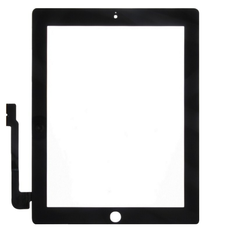 Black Front Glass Touch Screen Replacement Part Digitizer for Apple iPad 3