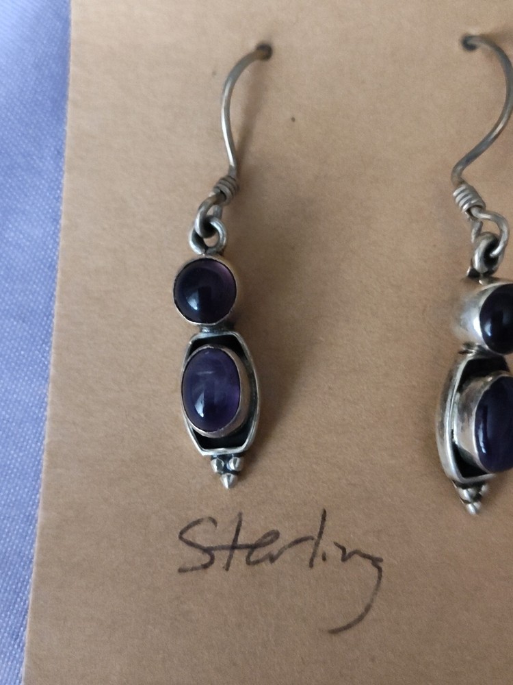 Sterling Silver Native American Style Earrings D14
